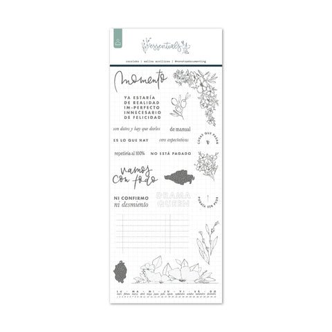 Sellos de Scrapbooking 10x21cm essentials ESP