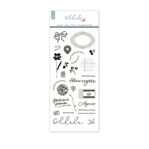 Sellos de Scrapbooking 10x21cm OHLALA ESP