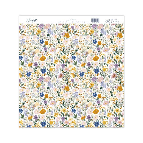 Vellum 12x12 a una cara Fleurs OHLALA