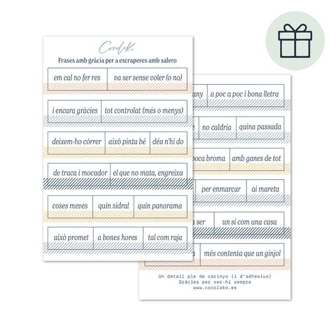 Stickers de REGALO (indica el idioma en comentarios)